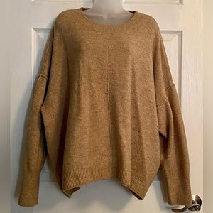 Plus size sweater - Camel colored sweater